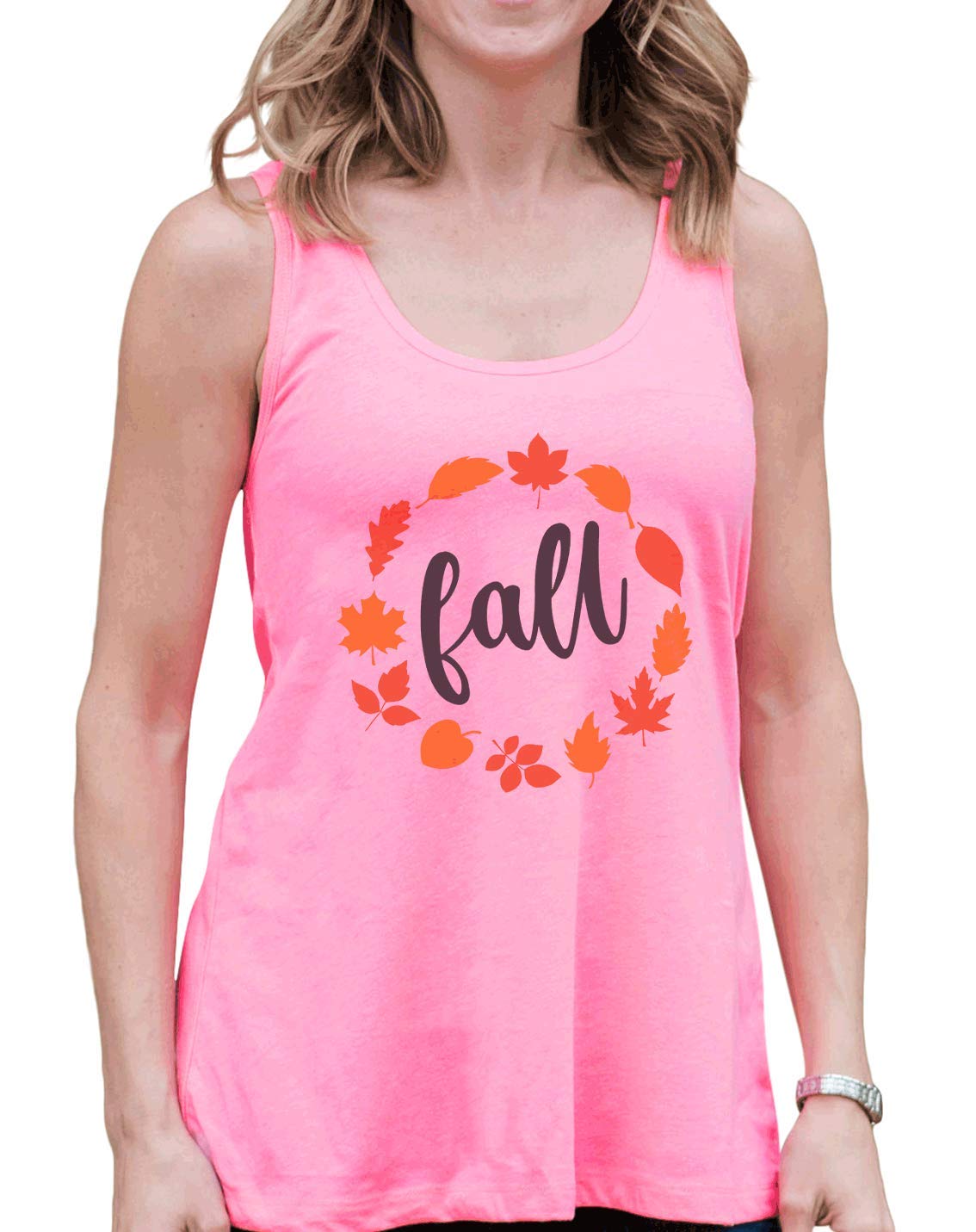 7 ate 9 Apparel Women's Autumn Leaves Print Shirt - Cozy Fall Flannel Button Down Top for Casual Outfits & Seasonal Layering