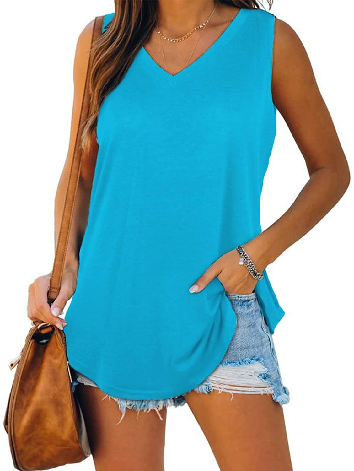 Fuevdvrri Women's Casual T-Shirt - Soft Comfortable Everyday Basic Tee for Relaxing, Lounging, and Weekend Outfits