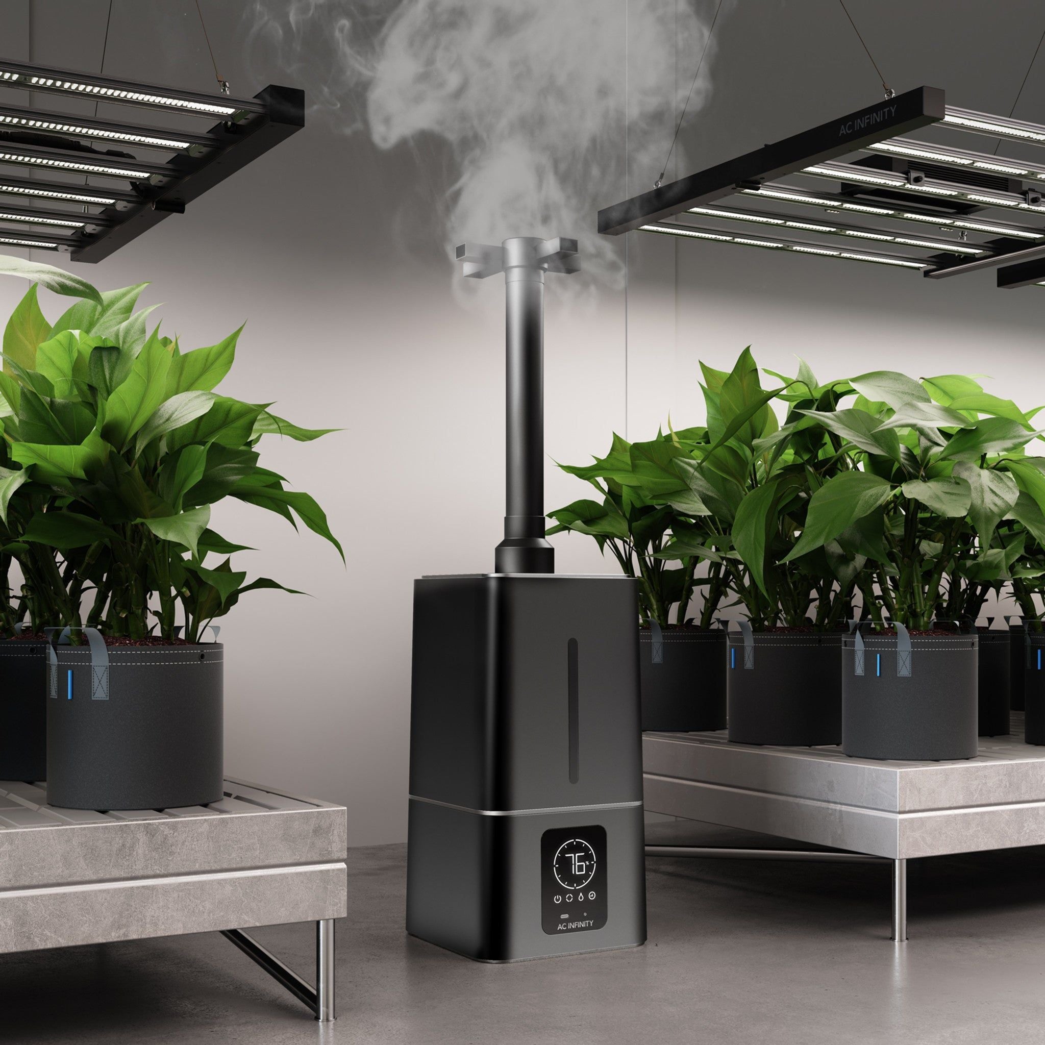 AC Infinity CloudForge T7 Humidifier for Indoor Plants - Smart Humidity Control for Grow Tents, Greenhouses & Home Gardens - Perfect for Orchids, Hydroponics & Tropical Plants