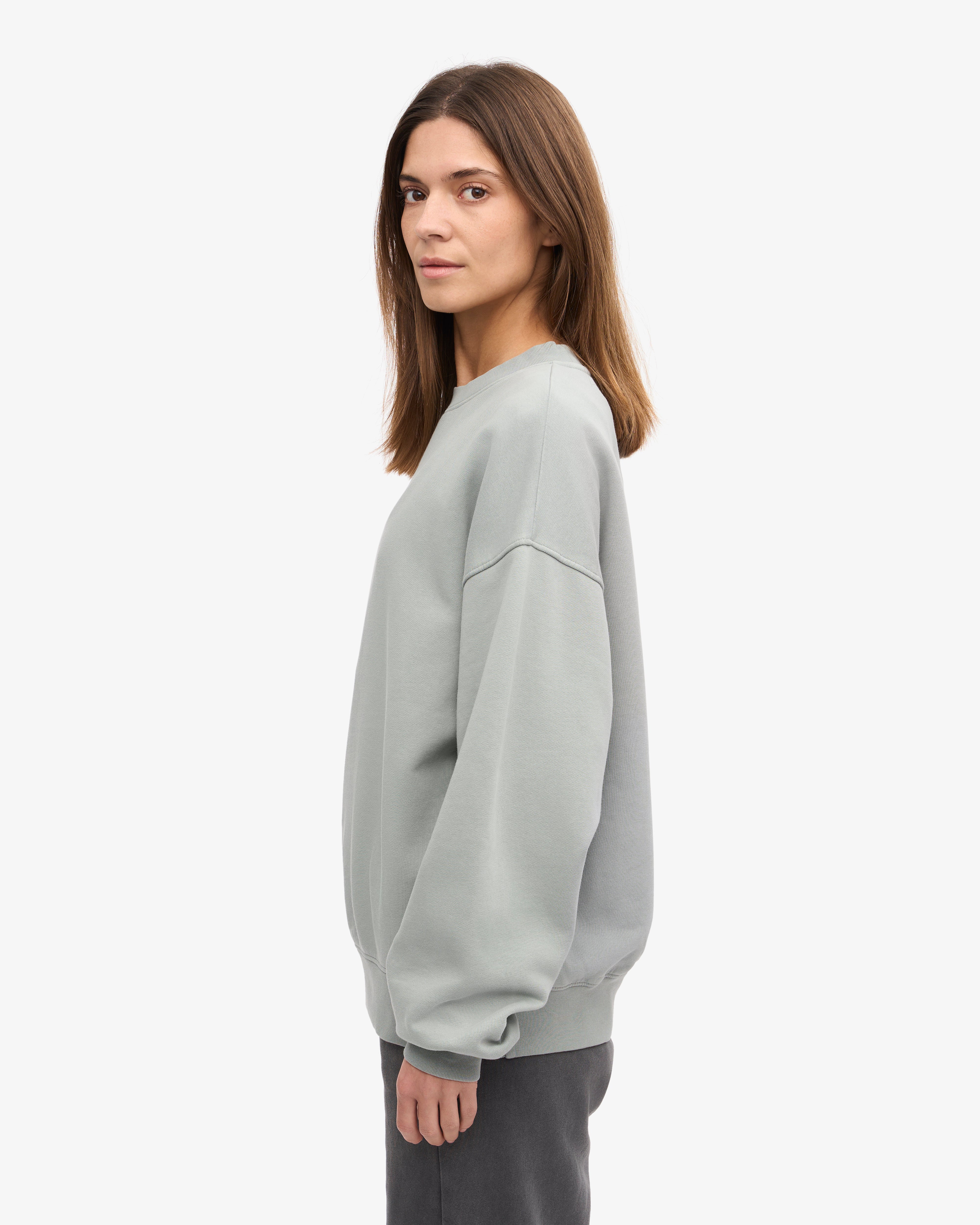 Organic Oversized Crewneck Sweatshirt - Soft & Comfortable Steel Blue Pullover for Men & Women | Perfect for Casual Wear, Loungewear & Street Style Fashion