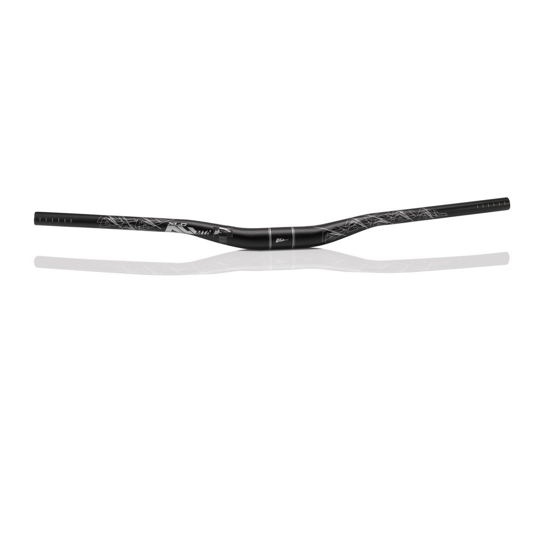 Unisex Adult Riser Bar - Black Matte Standard Size Bike Handlebar for Mountain & Road Bicycles - Perfect for Commuting, Trail Riding & Urban Cycling