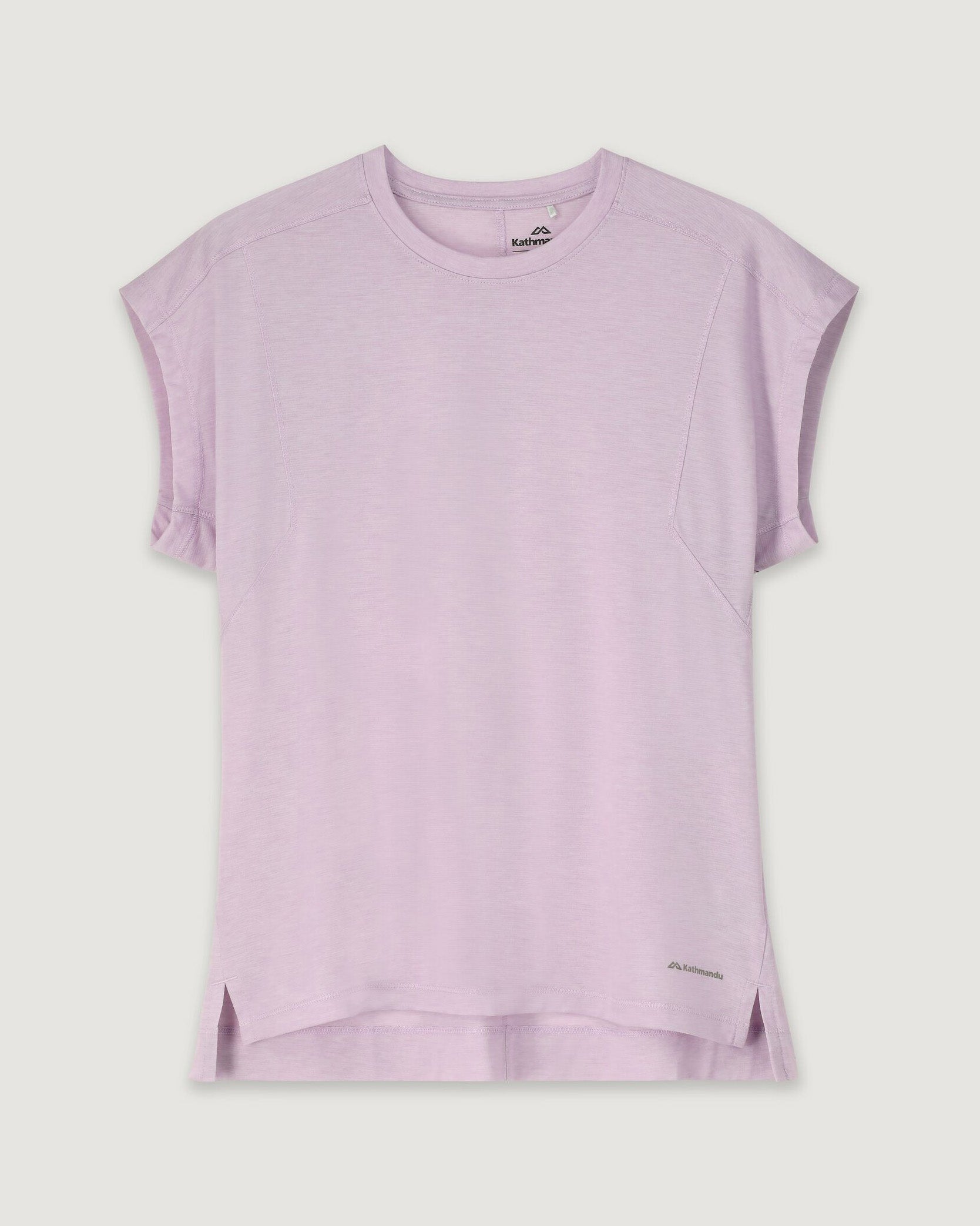 WELL.DER.NESS Women's Short Sleeve T-Shirt - Soft Cotton Lupin Field Print Top for Casual Wear, Summer Outfits & Everyday Comfort