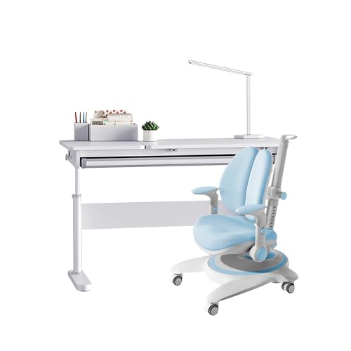 Desk With Blue Chair