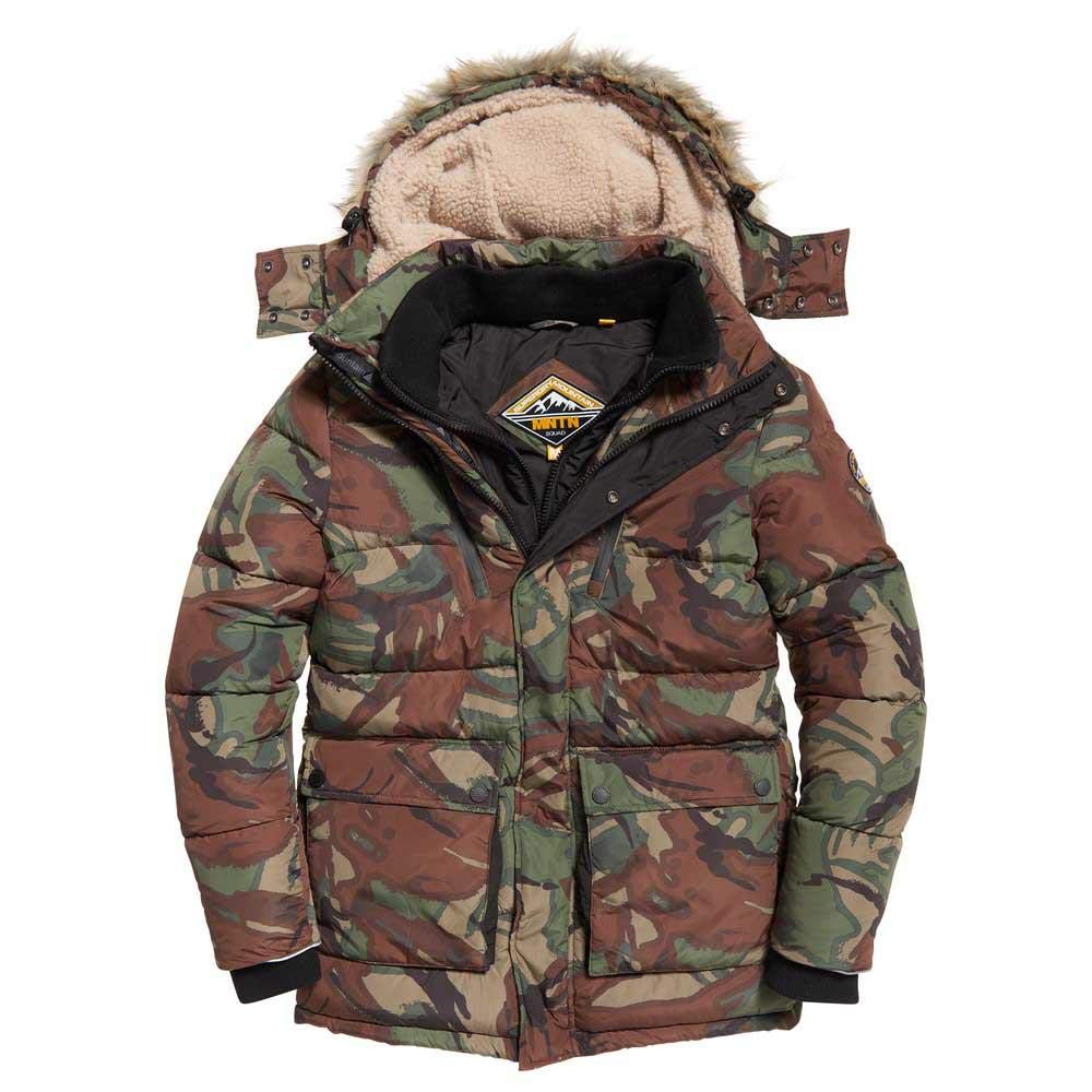 Superdry Men's SD Expedition Parka - Waterproof Winter Jacket for Hiking & Outdoor Activities | Cold Weather Coat for Men