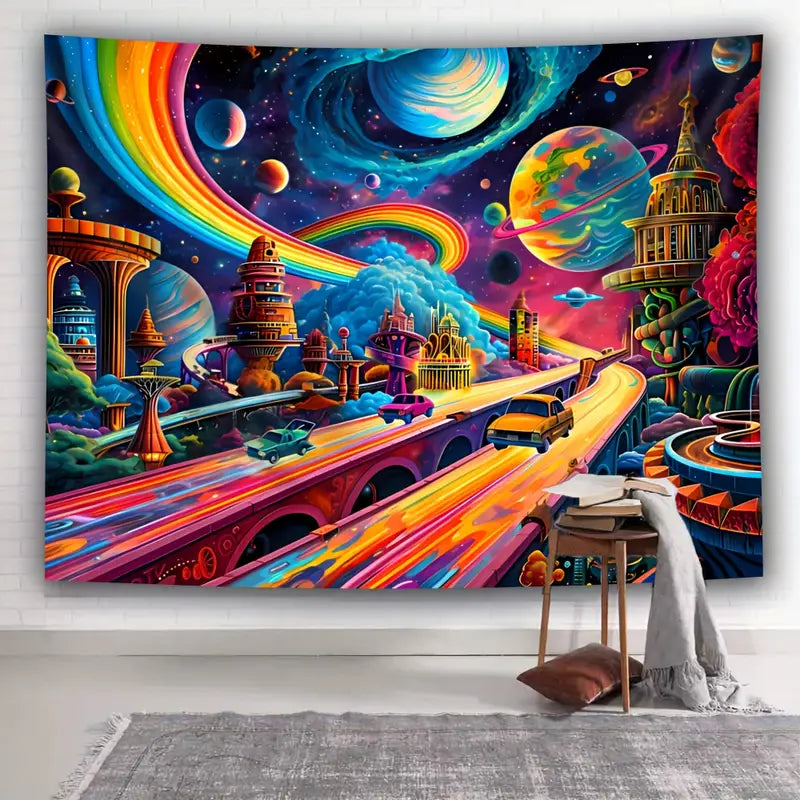 Cosmic Highway - Premium Space-Themed Wall Art for Home & Office Decor | Perfect for Sci-Fi Lovers & Astronomy Enthusiasts