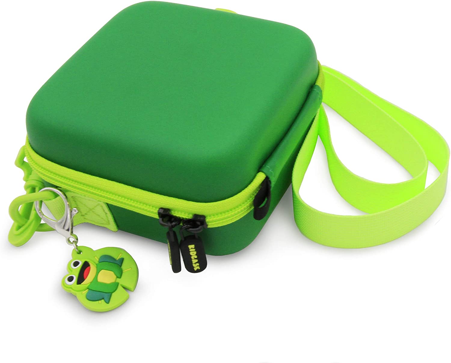 CASEMATIX Waterproof Travel Camera Case for Little Tikes Tobi 2 Director's Camera - Compatible with Tripod & Charging Cable - Durable Green Protective Storage Bag for Kids Travel, School Projects & Outdoor Adventures