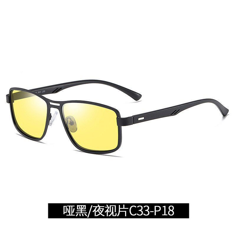 Bclear Polarized Sunglasses for Men - Lightweight Alloy Frame, UV Protection, Full Rim Design - Perfect for Driving, Fishing & Outdoor Activities