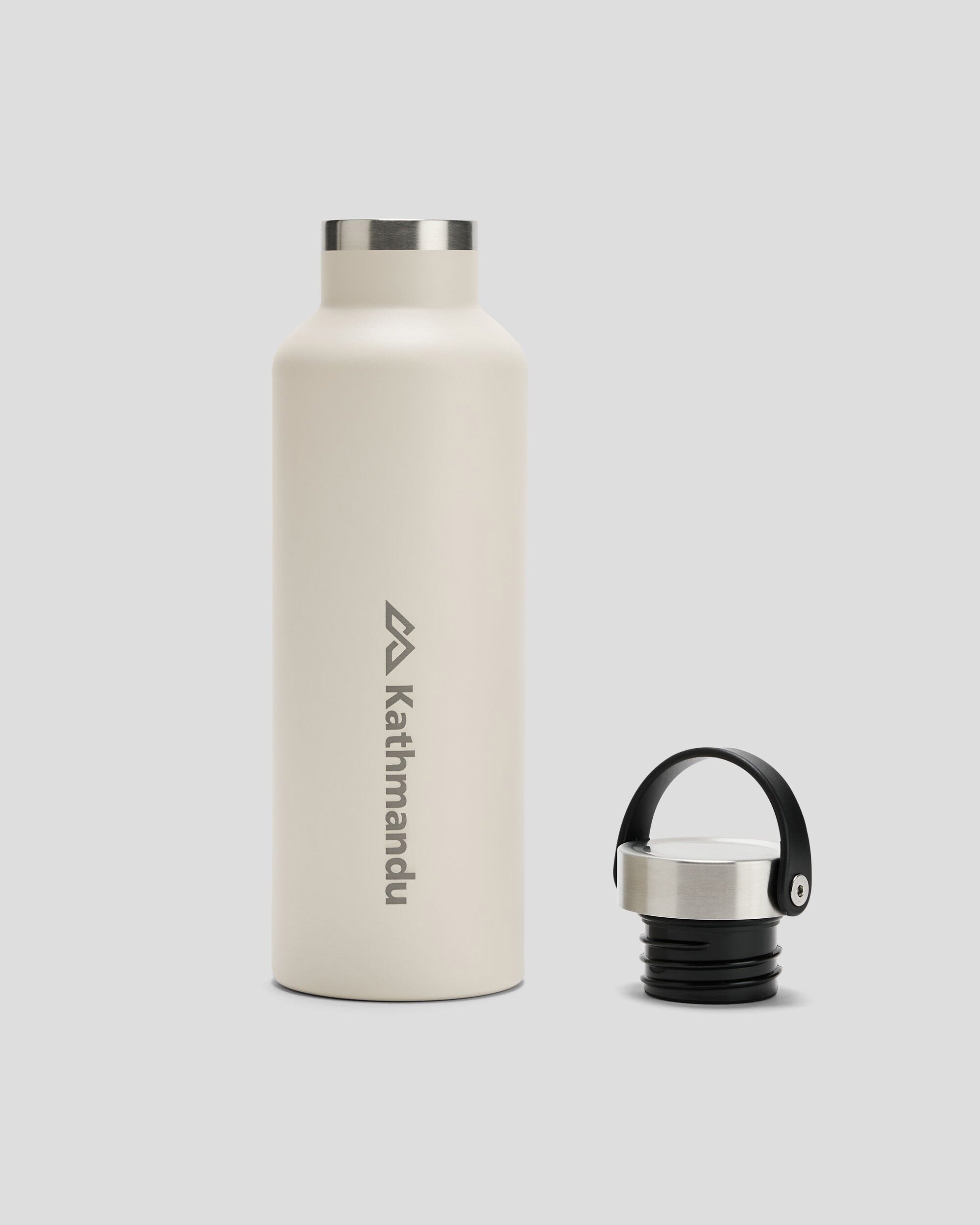 750ml Insulated Drink Bottle with Carry Handle - Vanilla Color for Outdoor, Travel, and Gym Hydration