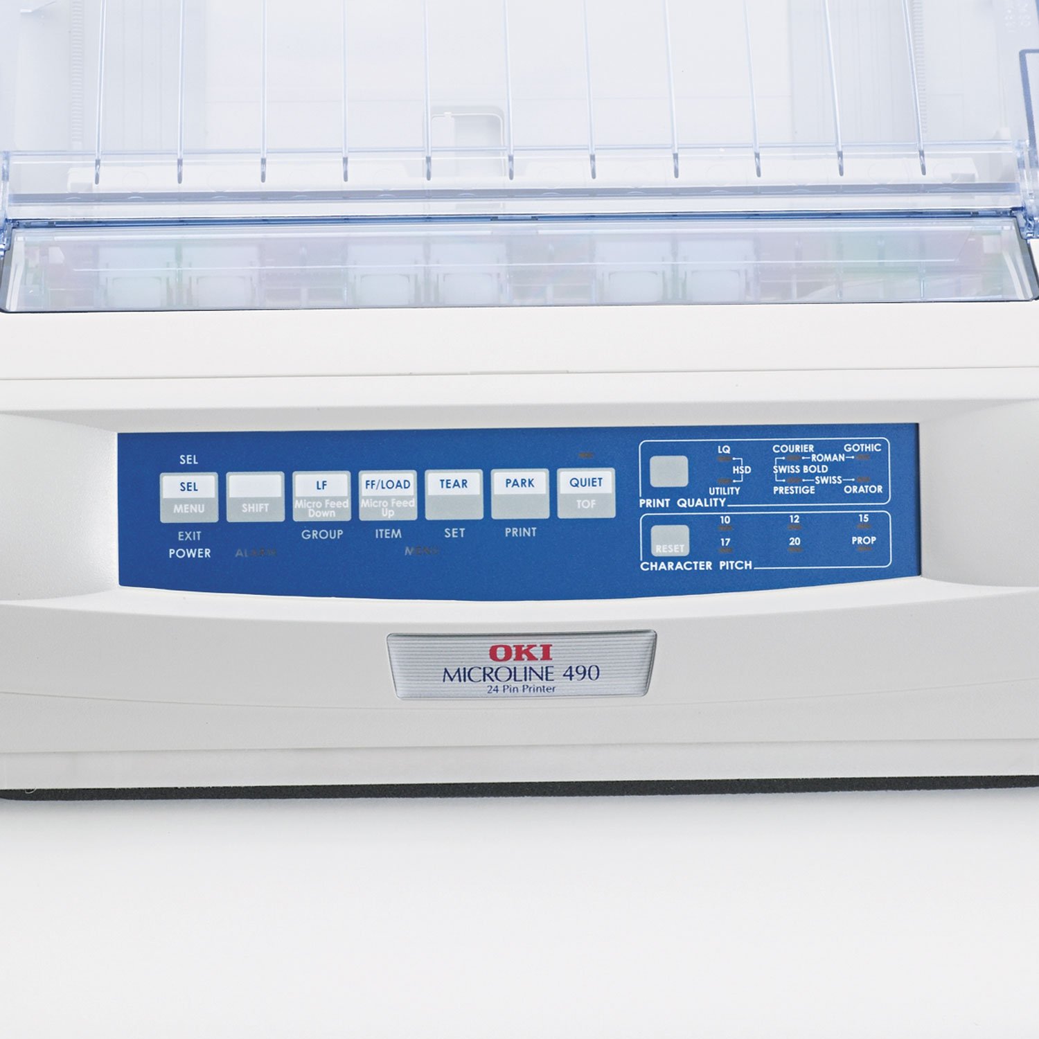 OKI 62418901 Microline 490 24-Pin Dot Matrix Printer - High-Speed Business Printing for Invoices, Shipping Labels & Multipart Forms