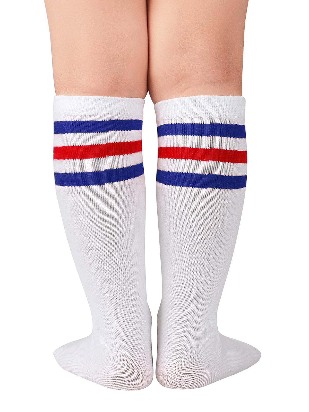 Century Star Kids Toddler Soccer Uniform Socks - Cotton Athletic Knee High Tube Socks for Boys & Girls - Perfect for Soccer Practice, Sports Games & Team Uniforms