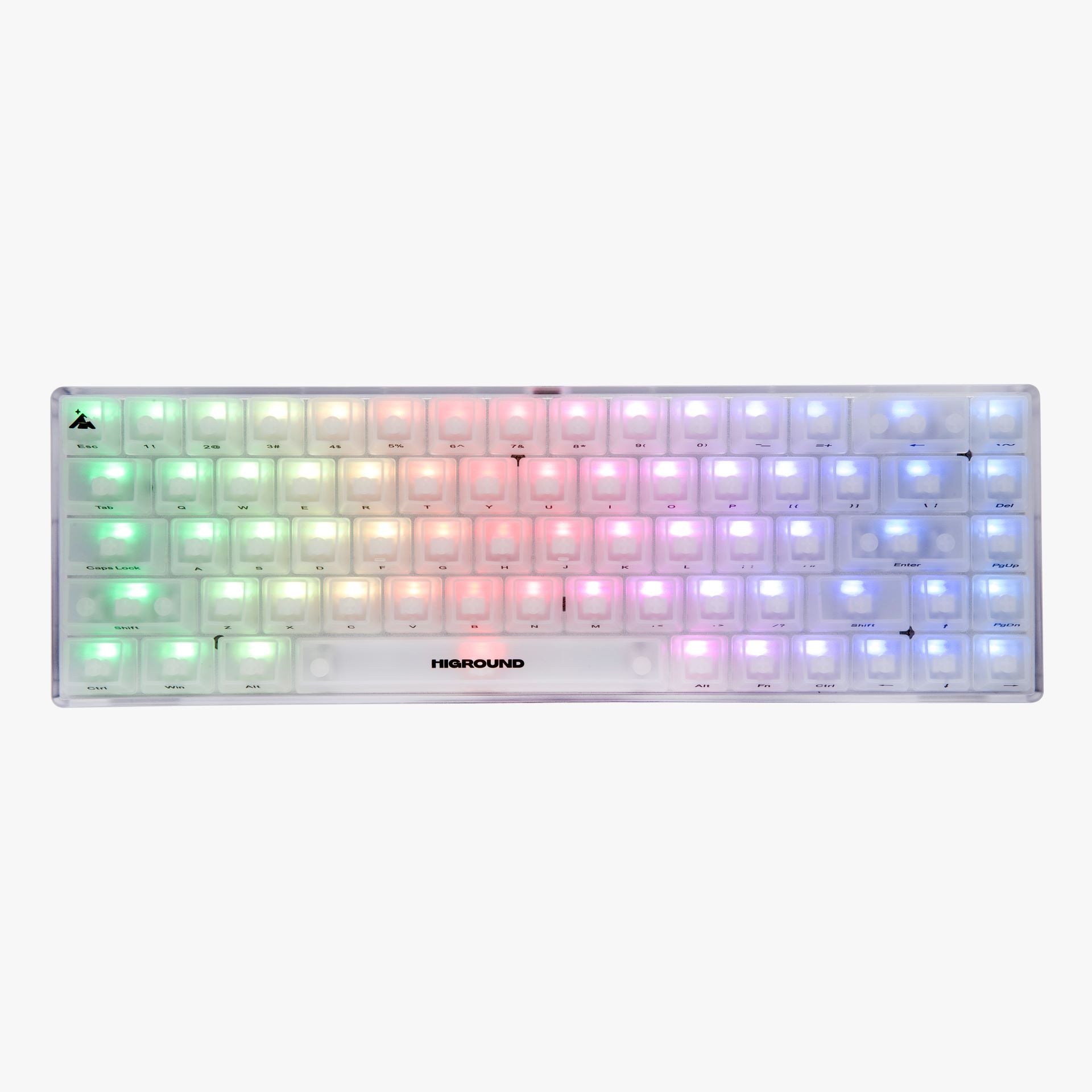 Higround Basecamp 65 Mechanical Gaming Keyboard - OPAL White (White Flame Switches) for PC, Mac, PS5 - Perfect for Gaming, Typing & Office Work