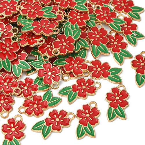 Red Flowers-100pcs