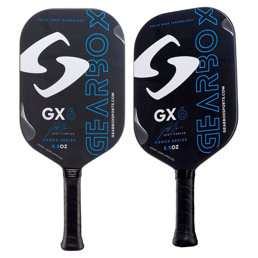 Premium GX6 Carbon Fiber Pickleball Paddle - Lightweight & Durable Gearbox Paddle for Competitive Play - Perfect for Tournaments, Outdoor & Indoor Games