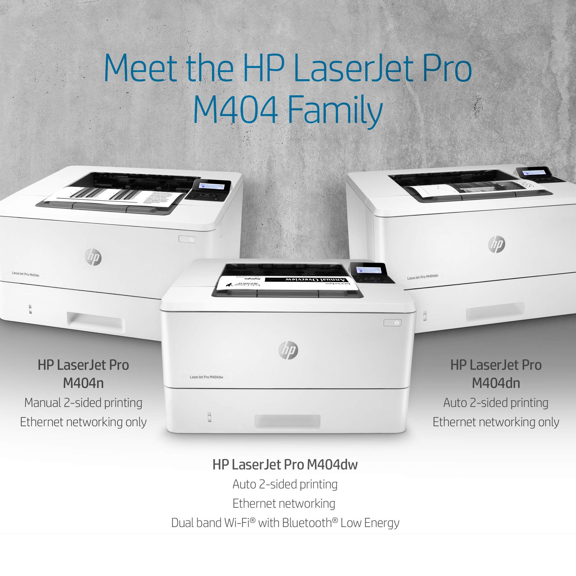 Refurbished HP LaserJet Pro M404n Monochrome Laser Printer - Fast & Reliable Office Printing | Ideal for Home Office, Small Business & High-Volume Documents