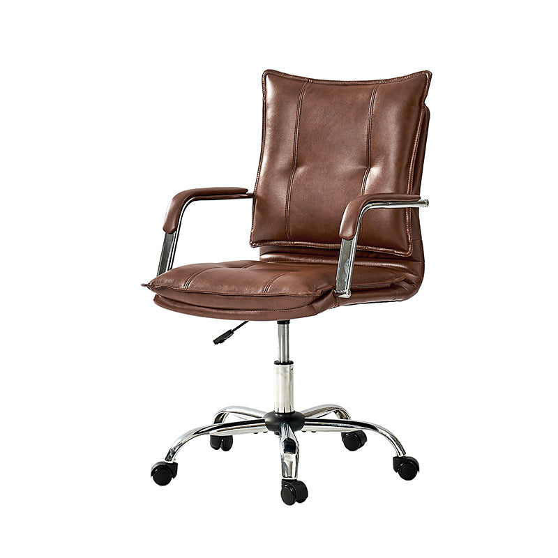 Ergonomic Doug Task Chair with Padded Arms - Adjustable Office Chair for Home & Work - Comfortable Desk Chair with Lumbar Support for Long Hours Sitting