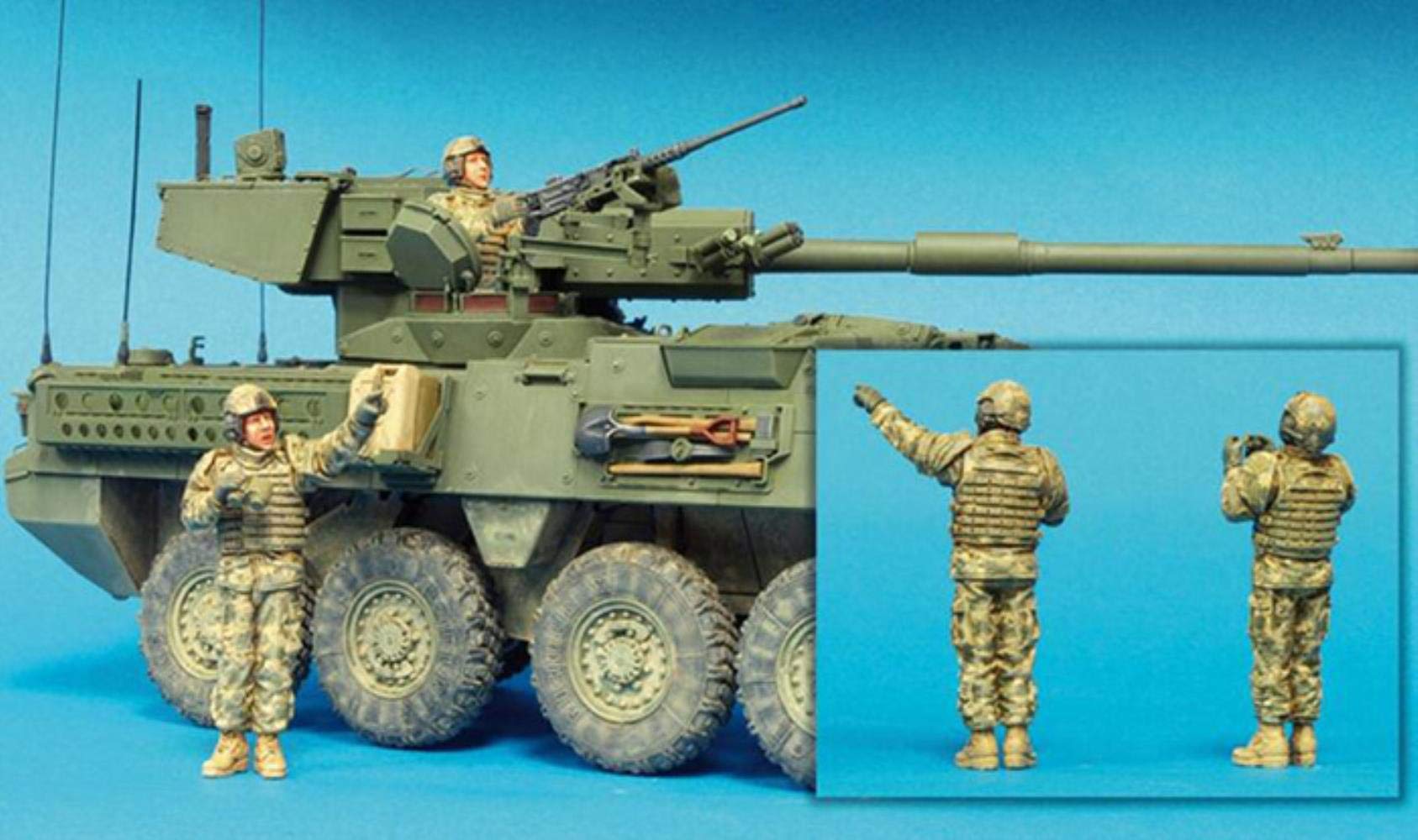 1/35 Scale Unpainted US Infantry Brigade Crew Soldiers Resin Model Kit - Historical Military Figures for Diorama, Wargaming & Collectors