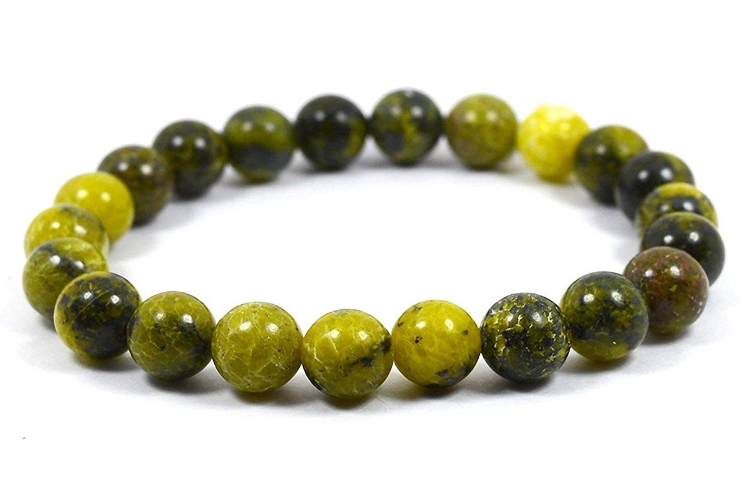 Natural AAA Serpentine Stretch Bracelet - 7-7.5
