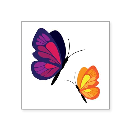 White - Spring Butterfly Sticker