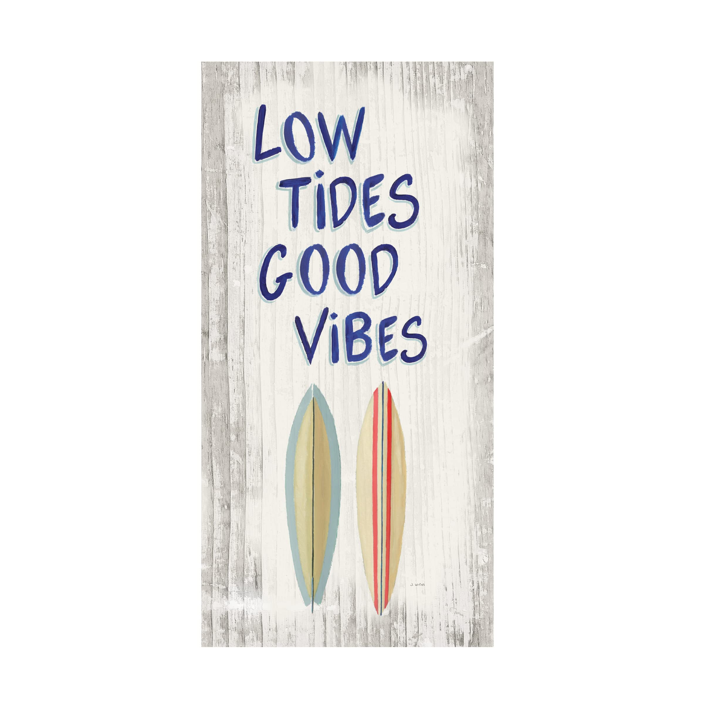 James Wiens 'Beach Time V' Canvas Wall Art Print - Coastal Decor for Living Room, Bedroom & Office - Handmade Premium Quality Fine Art Painting