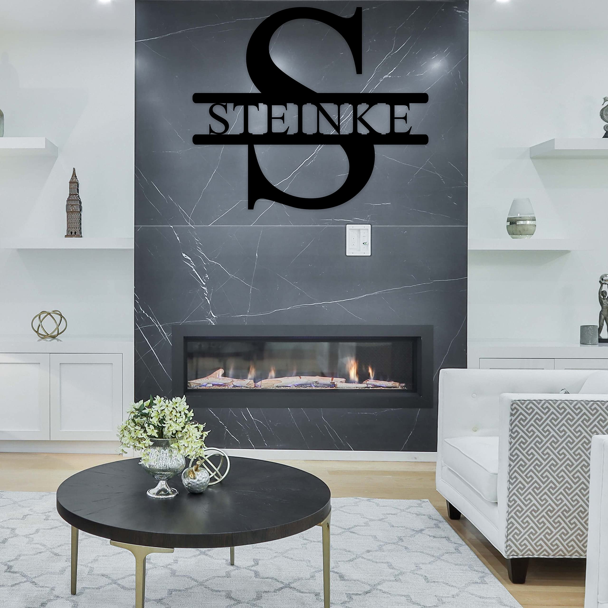 Personalized Metal Sign - Custom Family Name Sign for Home Decor, Wedding Gift & Housewarming Present - Perfect for Living Room, Patio, or Office Wall Art
