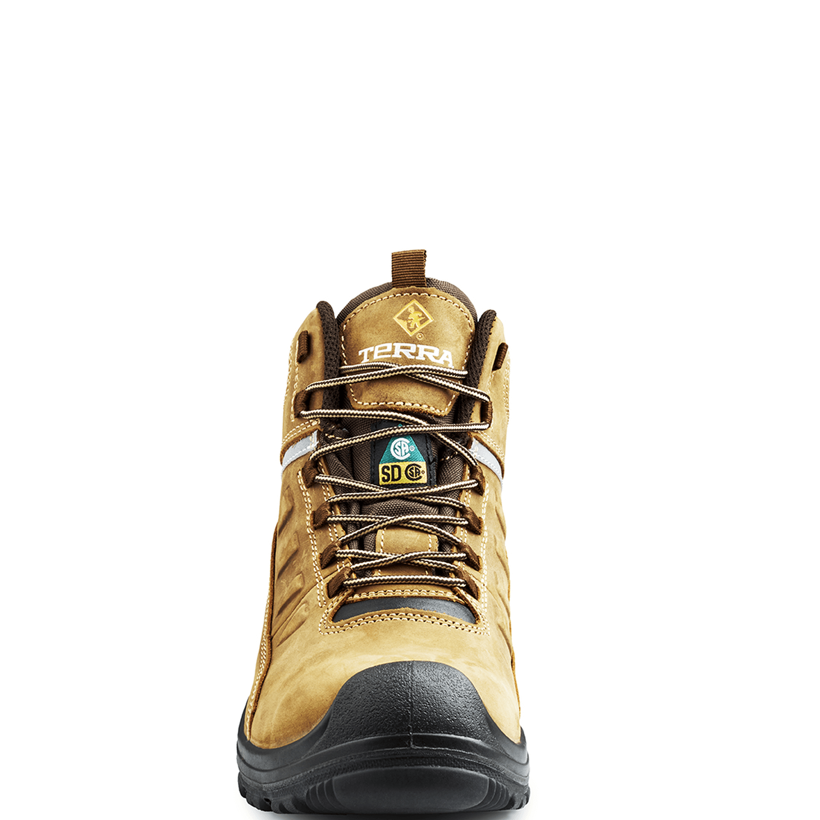 Findlay 6 Inch Waterproof Composite Toe Work Boots for Men - Brown Safety Shoes for Construction, Warehouse & Outdoor Work