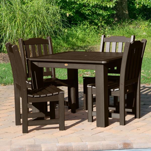 Lehigh 5-Piece Square Patio Dining Set - Outdoor Furniture for Garden, Backyard, and Poolside Relaxation