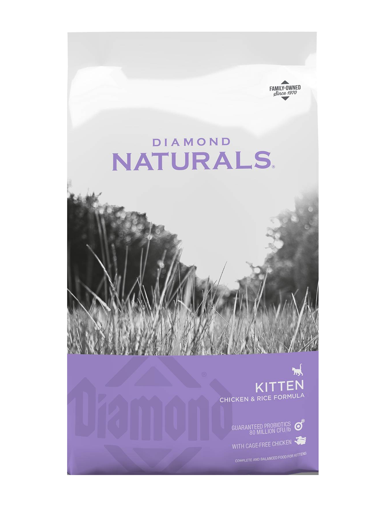 Diamond Naturals Kitten Dry Cat Food - 6lb Bag | Grain-Free, High Protein Nutrition for Growing Kittens | Perfect for Indoor & Outdoor Kittens, Weaning & Adult Transition