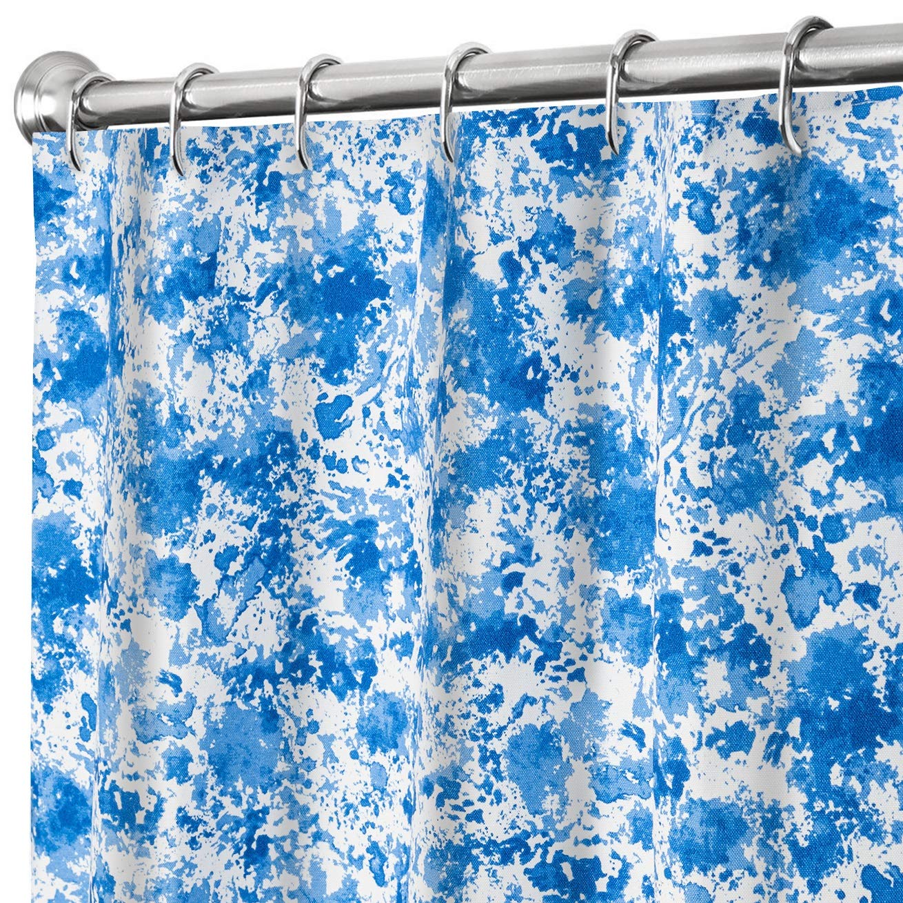 84 Inch Extra Long Fabric Shower Curtain - Waterproof Bathroom Decor in Blue | Perfect for Standard & Large Bathtubs, Spa-Like Showers & Modern Bathroom Designs