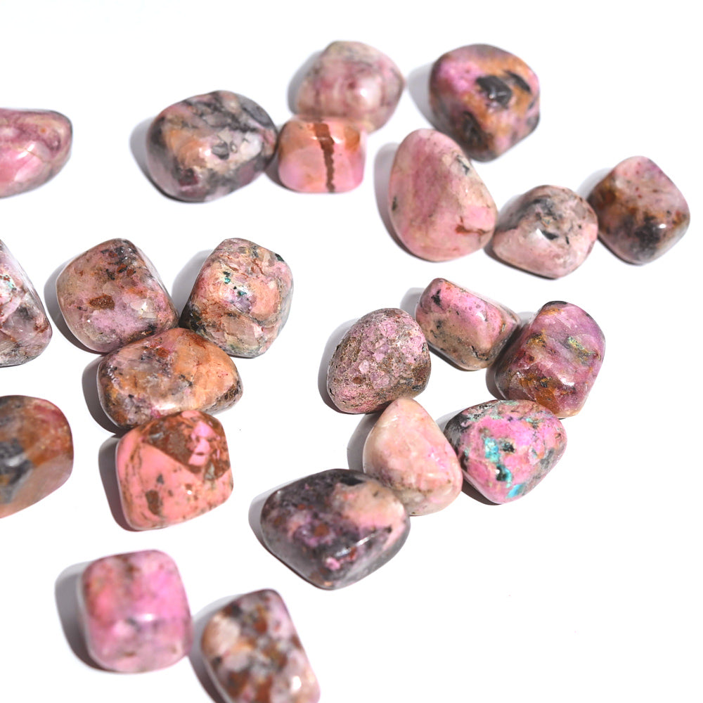 Natural Cobaltoan Calcite Tumbled Stones - Pink Healing Crystals for Meditation, Reiki & Energy Work - Chakra Balancing & Spiritual Growth - Perfect for Home Decor, Crystal Grids & Jewelry Making