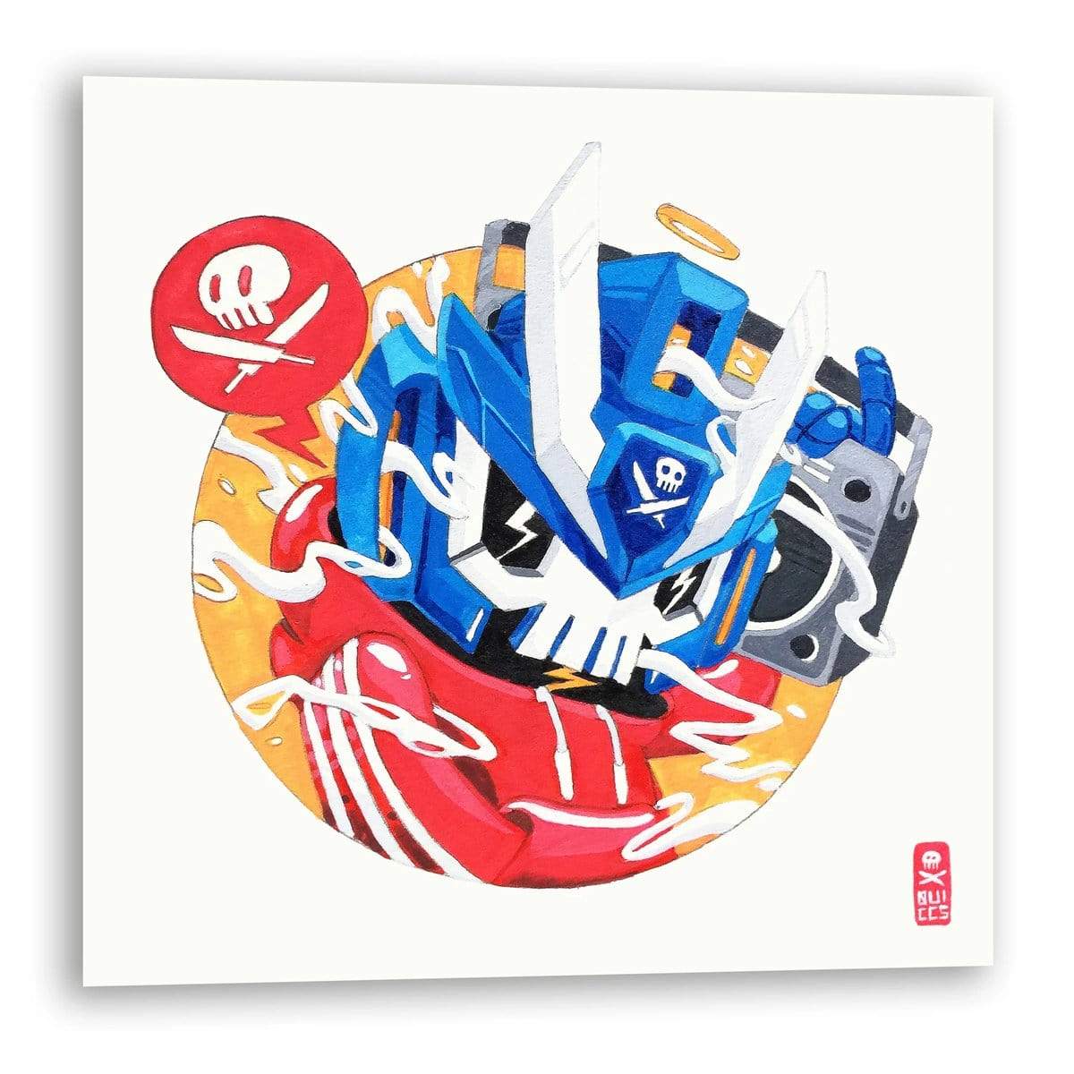 Street Lingo Prime Art Print by Quiccs x Martian Toys - Urban Street Art Decor for Home & Office - Perfect for Graffiti Lovers & Pop Culture Collectors