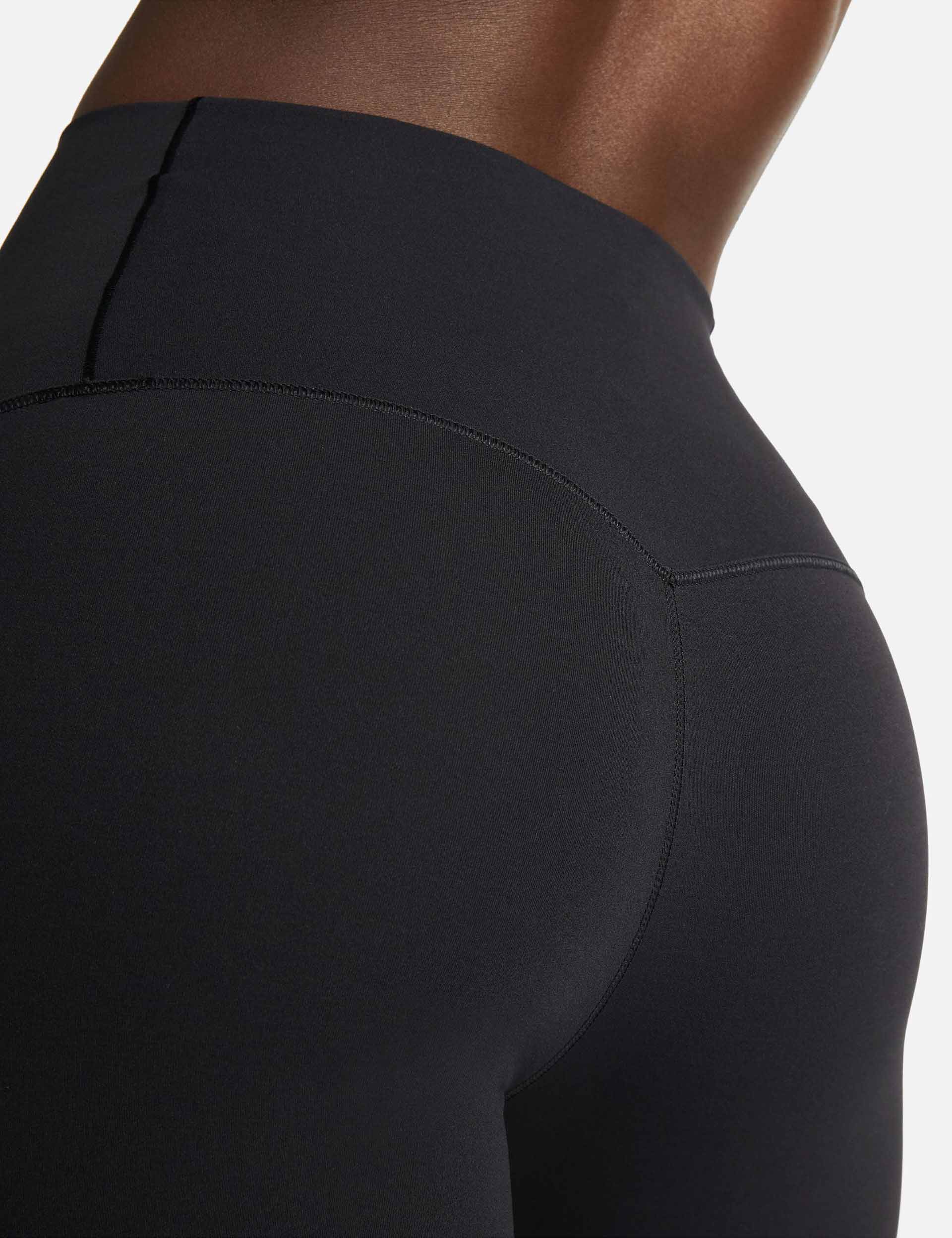 Zenvy High Waisted 7/8 Leggings for Women - Black Yoga Pants with Tummy Control, Stretchy Workout Leggings for Running, Gym & Lounge Wear