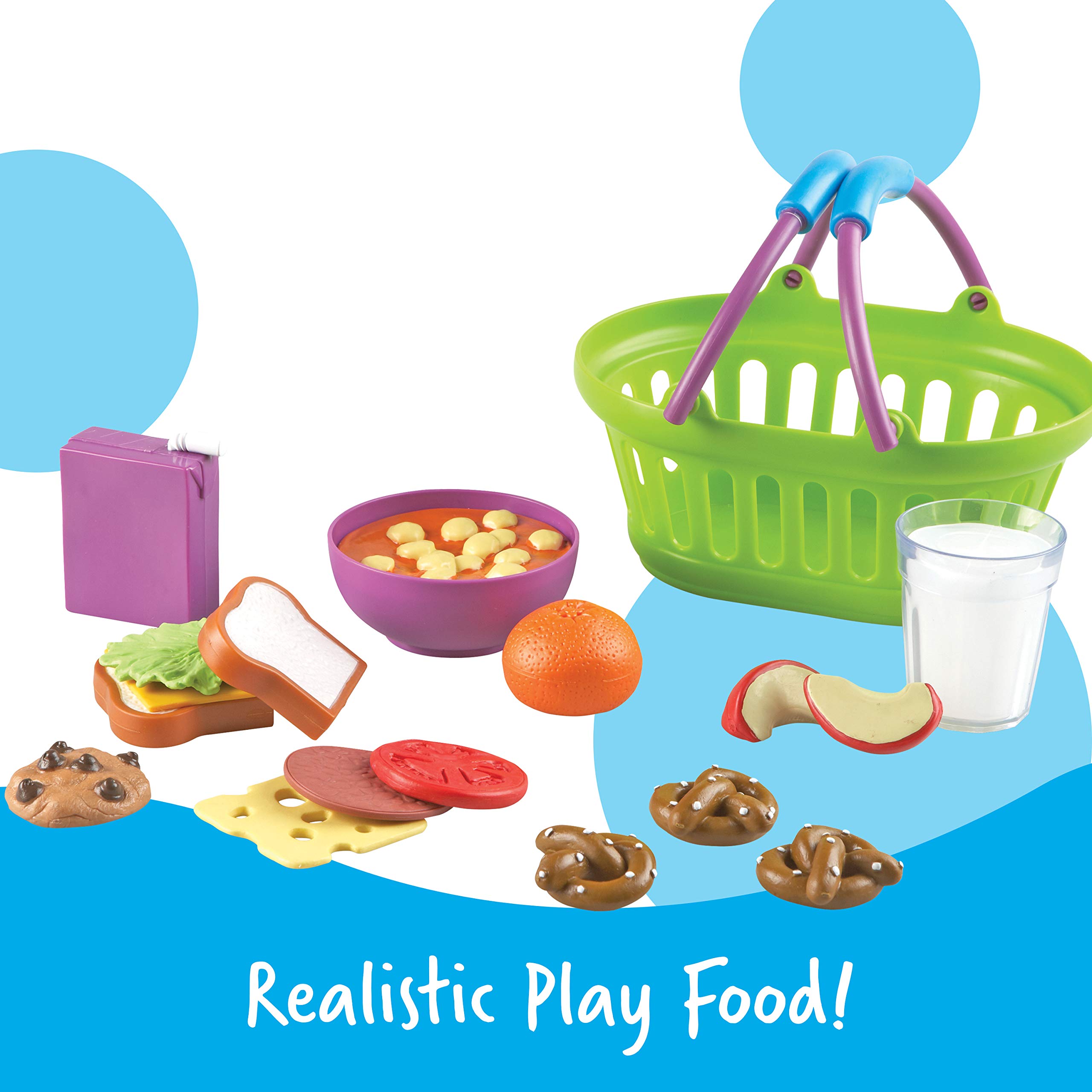 Learning Resources New Sprouts Pretend Play Food Bundle - 3 Sets (Breakfast, Lunch & Dinner) | Educational Toddler Toys for Ages 18+ Months | Supermarket Role Play, Kitchen & Preschool Learning Activities