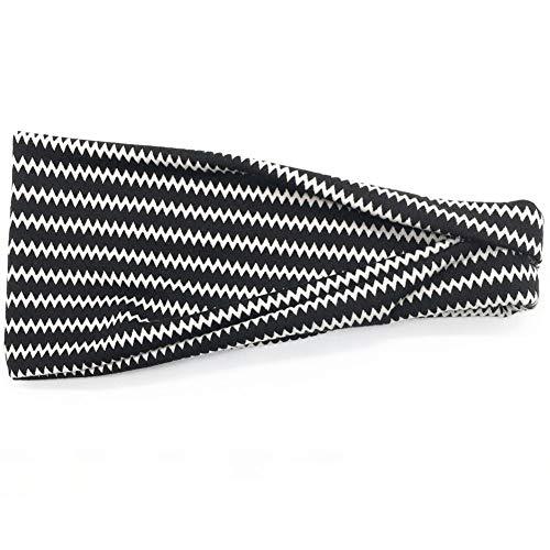 Stylish Printed Hair Bands Set for Women - 6 Pack Fashion Hair Accessories for Ponytail, Bun & Everyday Use - Perfect for Workout, Office & Casual Wear