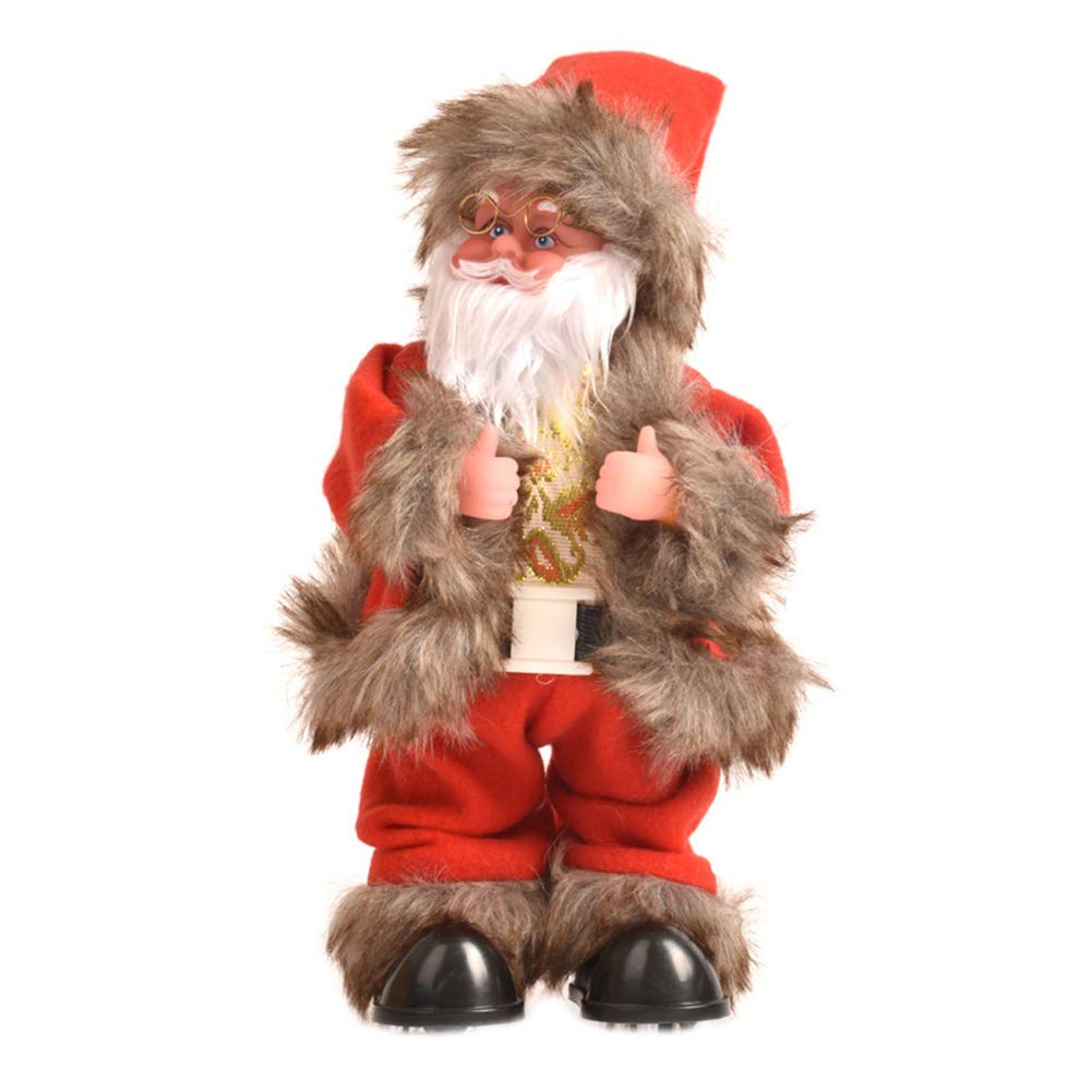 Takefuns LED Rotating Dancing Santa Claus - Electric Christmas Decor, Kids Toy & Holiday Gift for Home, Party, and Festive Decorations