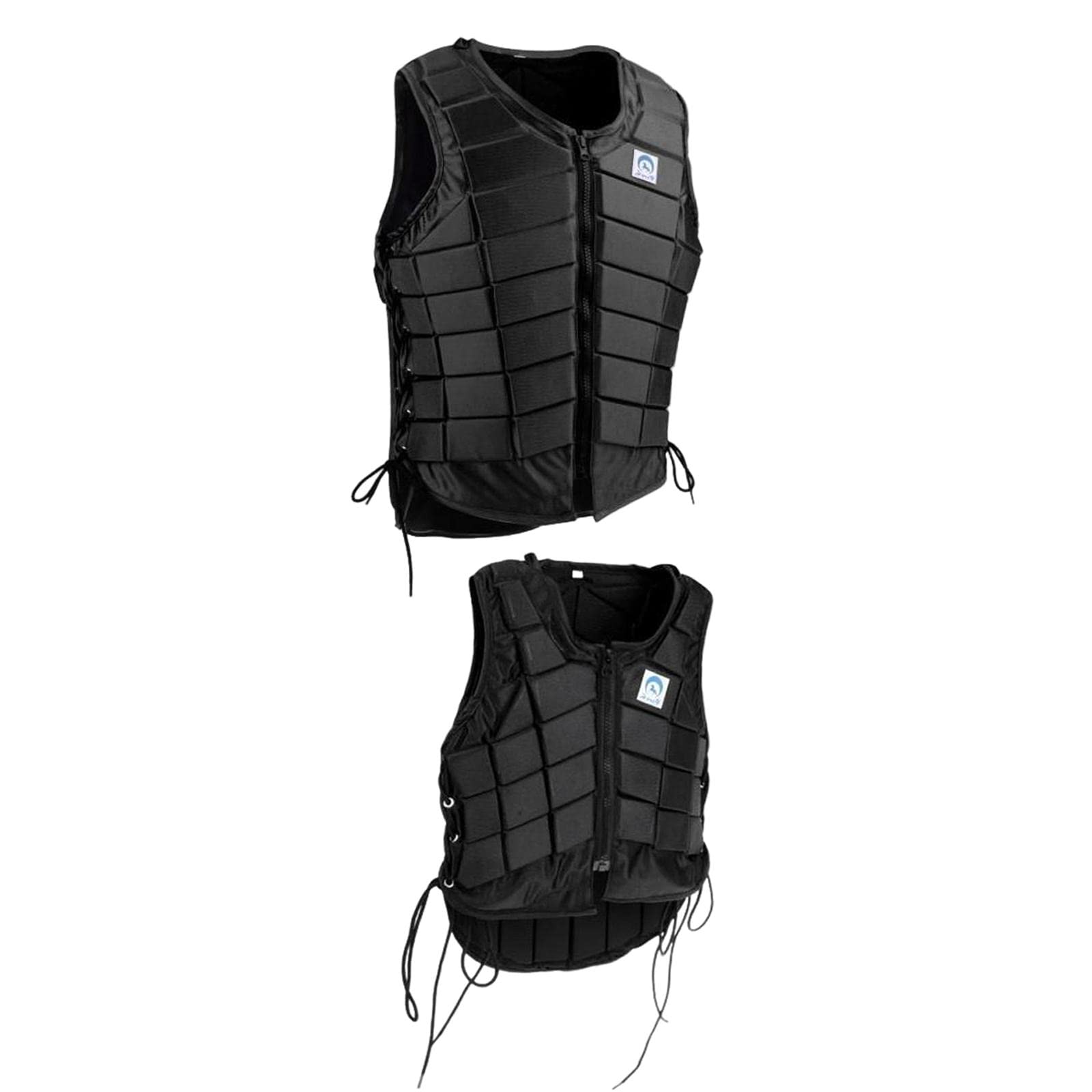 2pcs Equestrian Safety Vest for Horse Riding - Shock Absorbing EVA Padded Protective Gear for Kids & Women - Breathable & Comfortable Design - Perfect for Show Jumping, Dressage & Trail Riding