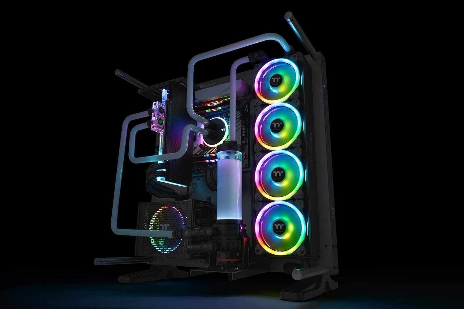 Thermaltake Riing Trio 12 RGB 120mm PC Cooling Fans - 3 Pack with Vibrant LED Lighting for Gaming Rigs, Workstations & PC Builds