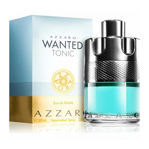Azzaro Wanted Tonic 100ml Eau de Toilette for Men - Fresh & Woody Fragrance for Day & Night Wear, Office & Special Occasions
