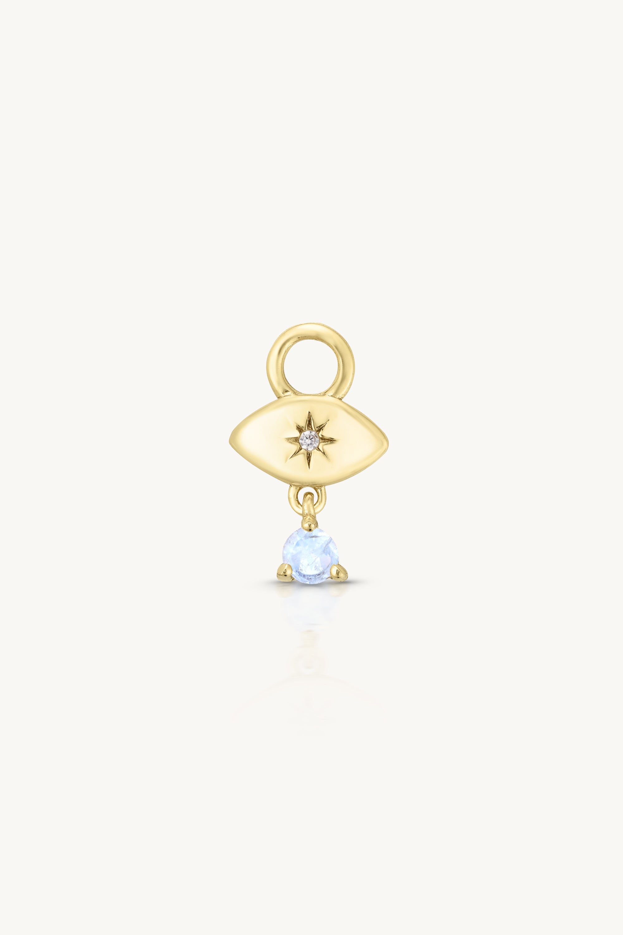 Vega Moonstone Gold Charm Pendant Necklace - Elegant Healing Crystal Jewelry for Women - Perfect for Gifts, Meditation & Spiritual Energy