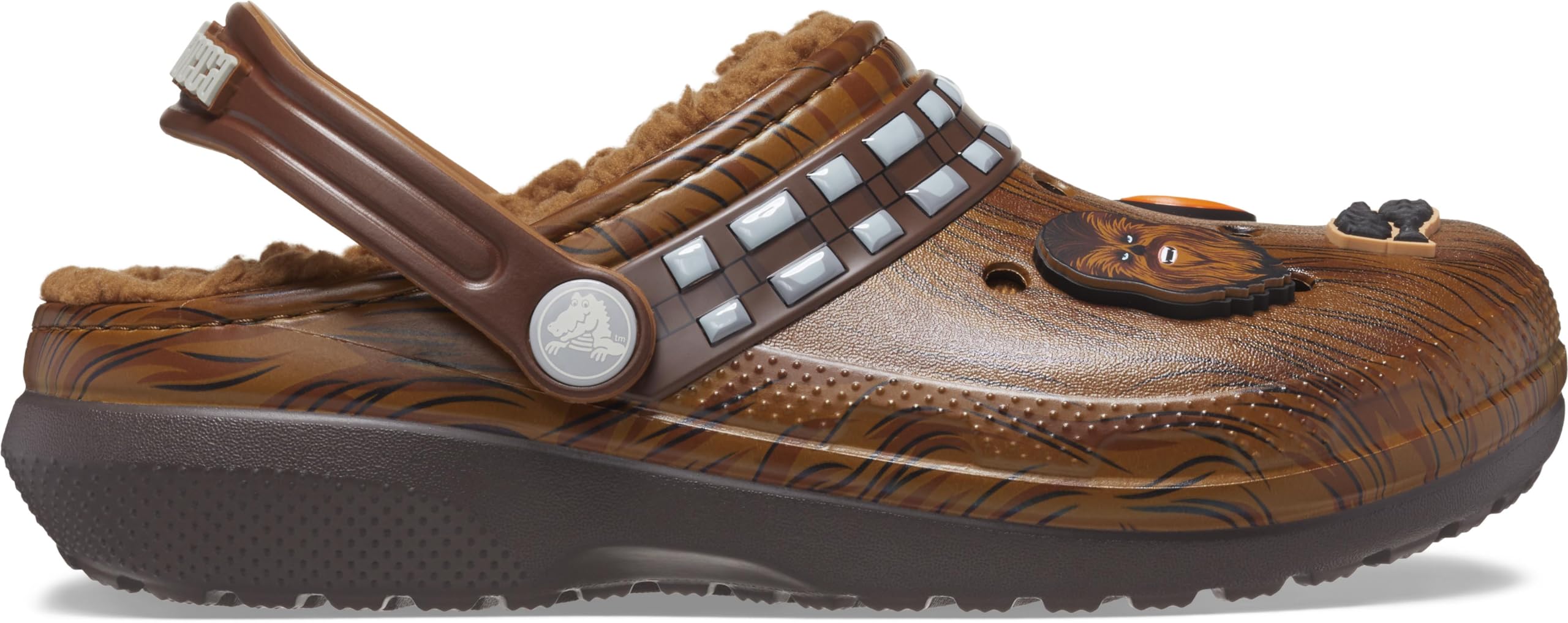 Crocs Unisex-Child Star Wars Chewbacca Classic Lined Clogs - Warm Winter Shoes for Kids, Perfect for Indoor & Outdoor Play, School, and Cosplay