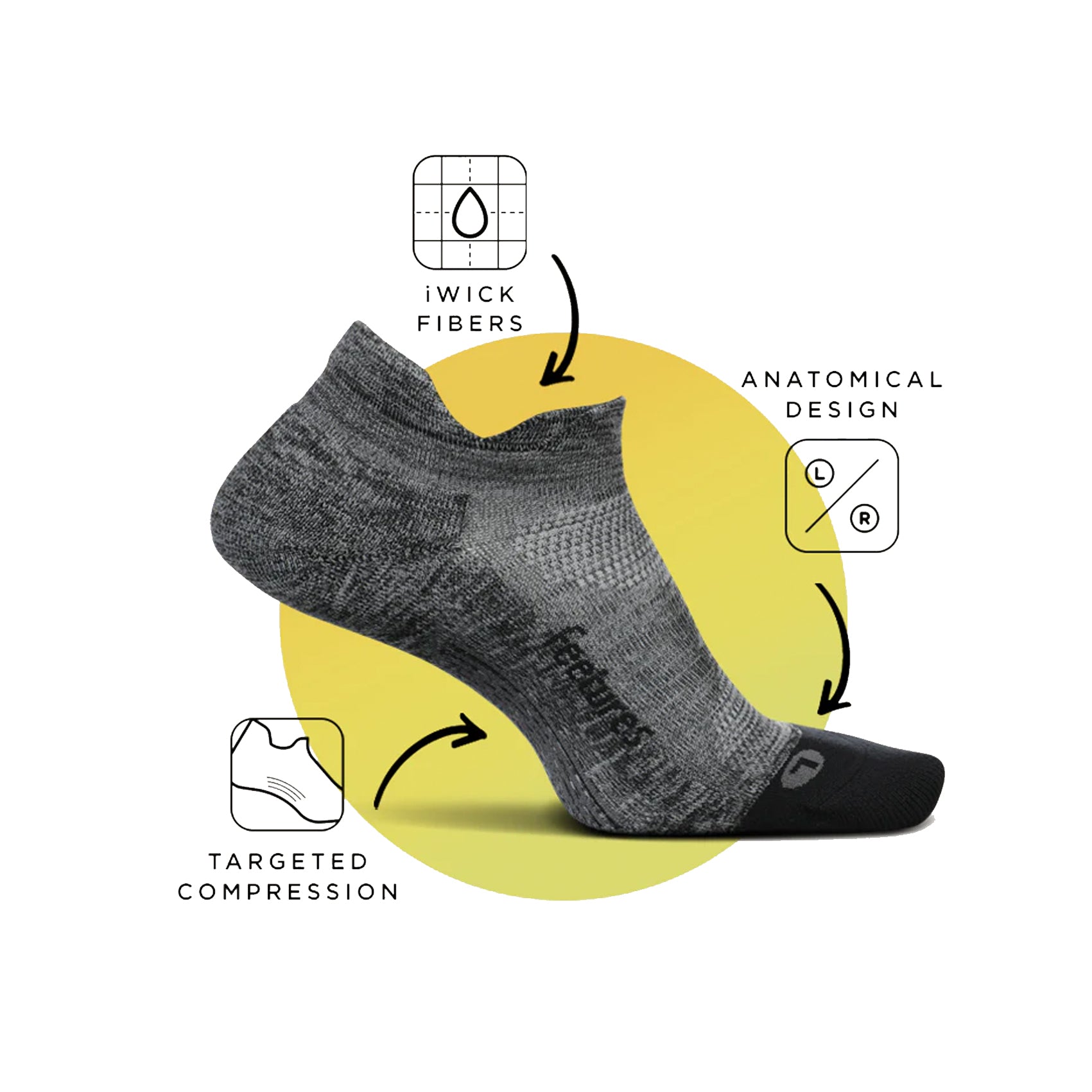 Feetures Elite Ultra Light Cushion Mini Crew Socks for Men & Women - Perfect for Running, Hiking & Everyday Comfort