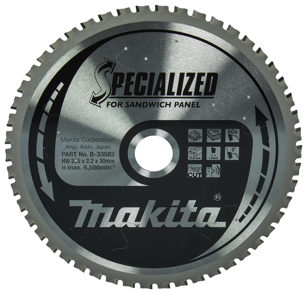 B-33582 9.25 Inch 30mm 50 Teeth Specialized Saw Blade for Woodworking, Metal Cutting & DIY Projects - High Precision Circular Saw Blade for Professional & Home Use