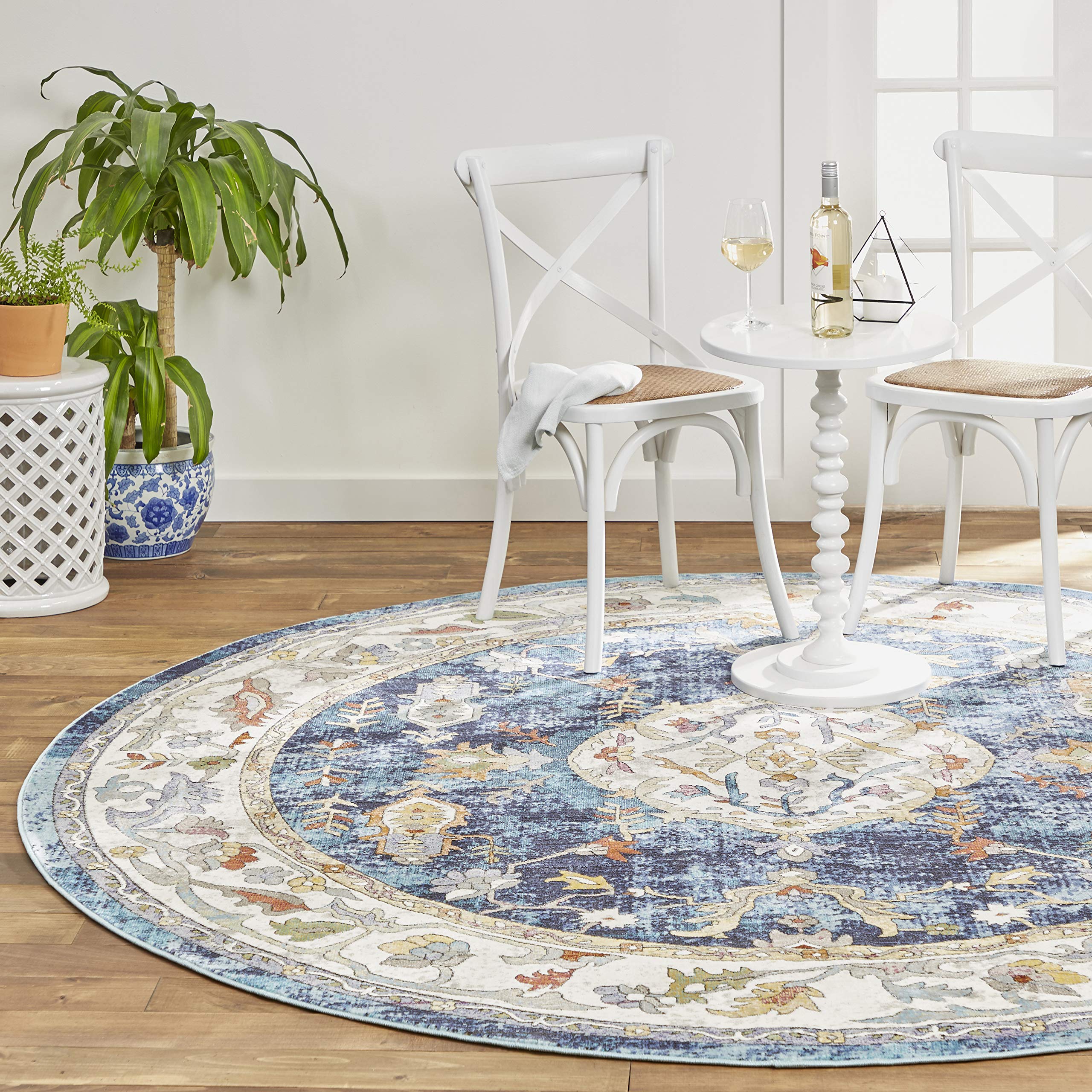 Home Dynamix Parlin Aster Round Area Rug 7'10