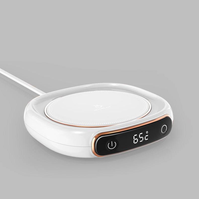 Smart Coffee Mug Warmer with LED Temperature Display - Perfect for Office, Home & Travel Use