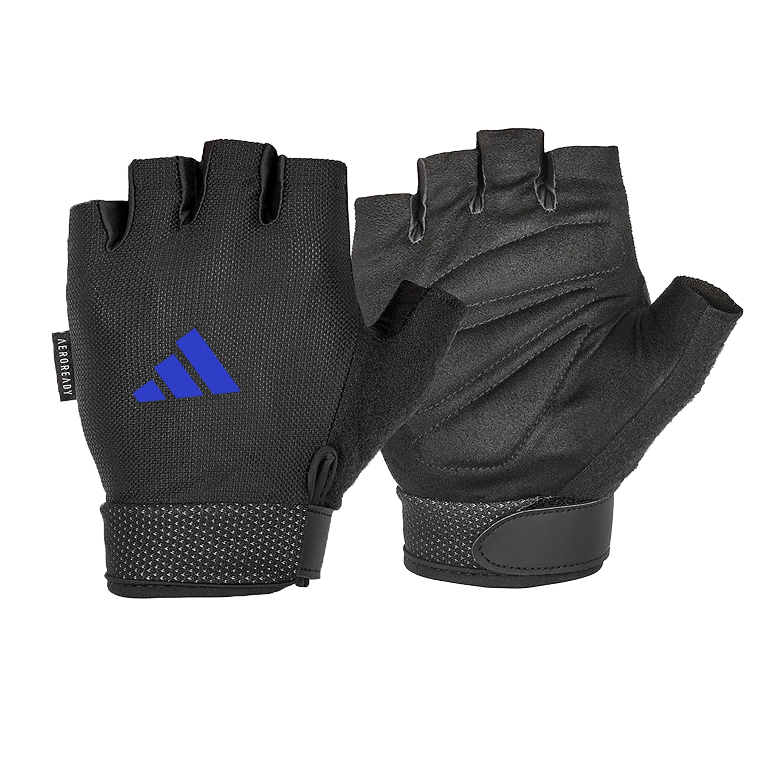 adidas Essential Weightlifting Gloves - Adjustable Fingerless Gym Gloves for Men & Women | Perfect for CrossFit, Powerlifting & Strength Training