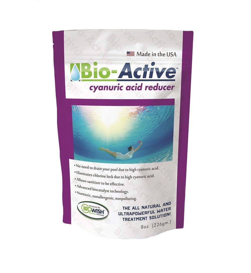 Bio-Active Pool Stabilizer & Cyanuric Acid Reducer - 8 oz (3-Pack) | Maintains Ideal Pool Water Balance for Swimming Pools, Spas & Hot Tubs