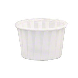 200 White Solo Portion Cups - 2 oz (5000/cs) | Durable & Sturdy Paper Souffle Cups for Catering, Restaurants & Events | Perfect for Portion Control, Food Sampling & Dessert Serving
