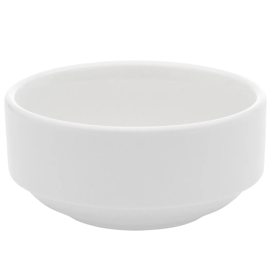 Browne Palm 10.5 Oz White Stacking Bowls - 36 Pack / Case - Perfect for Restaurants, Catering, and Home Kitchen Storage