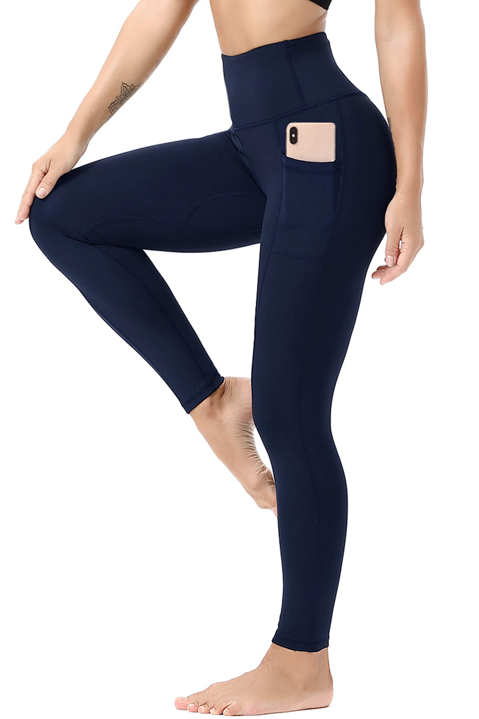 TYUIO High Waist Yoga Pants for Women - Stretchy Workout Leggings with Pockets - Perfect for Running, Gym & Lounge Wear