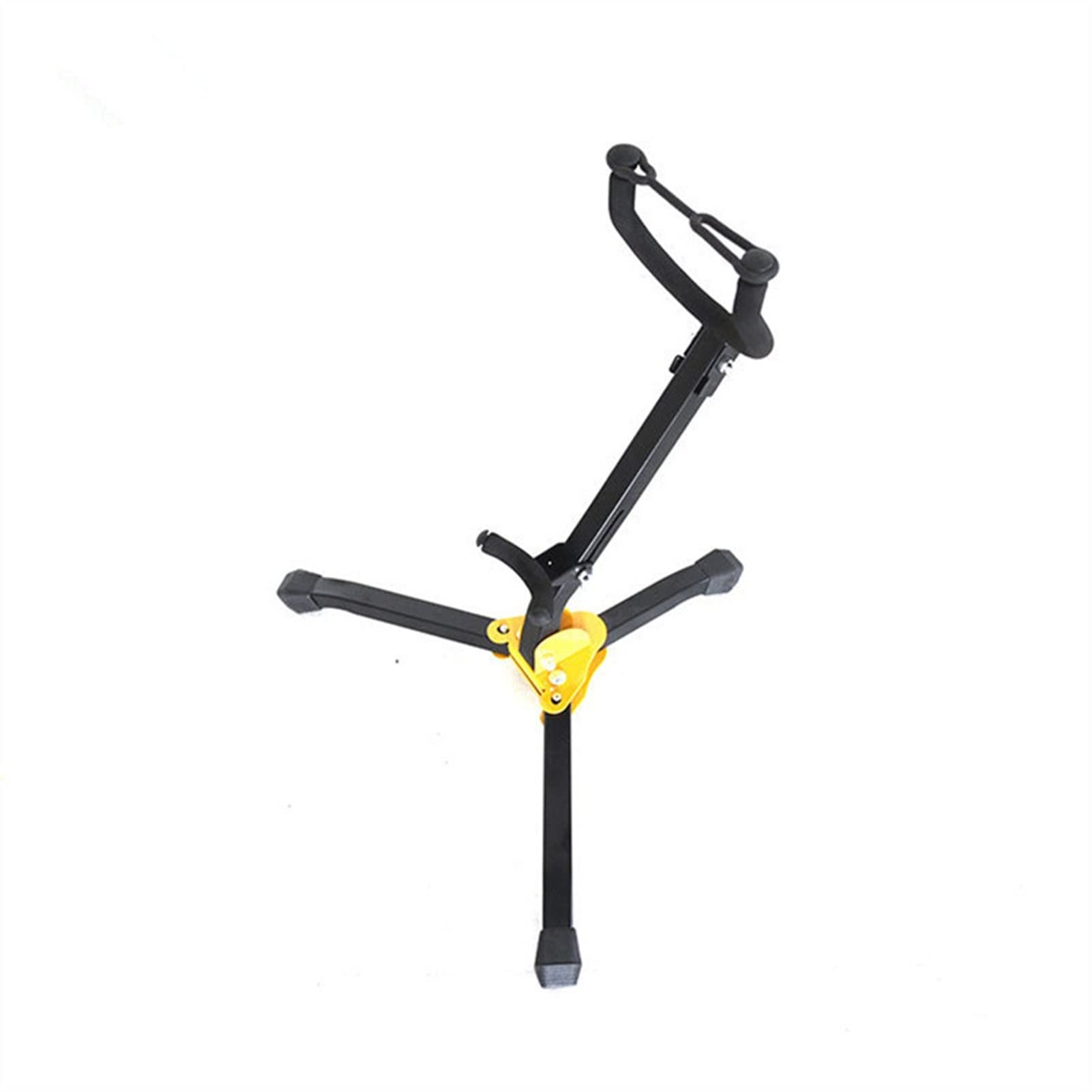 Foldable Tenor Saxophone Stand - Alto Sax Metal Floor Stand Tripod Holder - Durable Woodwind Instrument Accessories for Saxophone Kit - Perfect for Home Practice, Studio & Live Performances