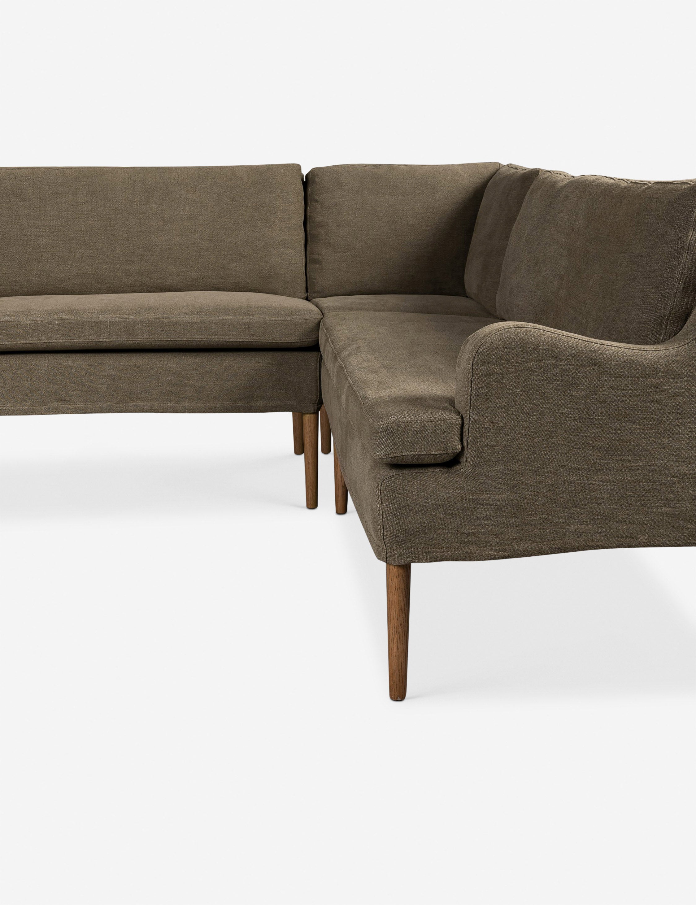 Aurelia U-Shaped Dining Banquette by Amber Lewis x Four Hands - Modern Upholstered Booth Seating for Kitchen, Dining Room & Breakfast Nook